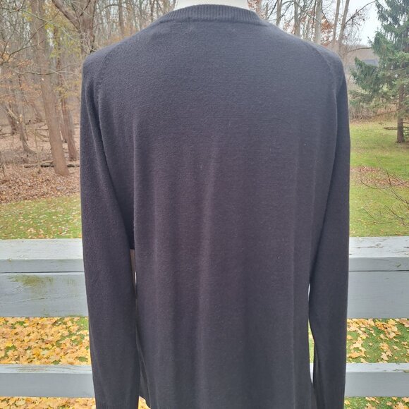 NWT Black sweater with beaded neckline by i.e. woman. - Picture 4 of 7
